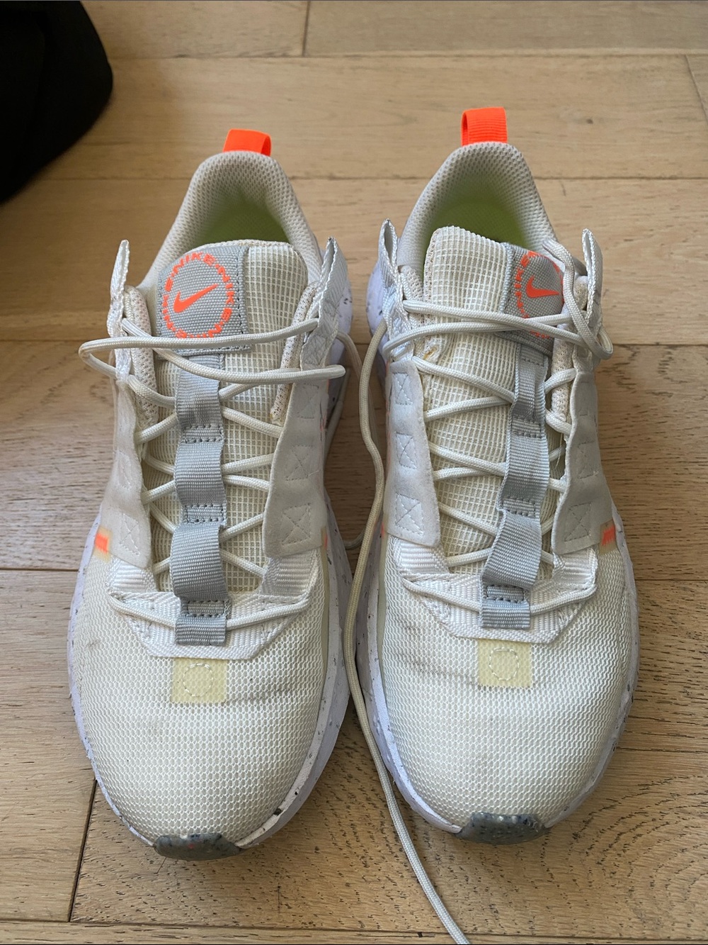 Nike Crater Impact White with orange accent